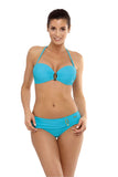 Elegant Two-Piece Swimsuit with Stylish Jewelry Accents