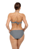 Elegant Two-Piece Swimsuit with Stylish Jewelry Accent