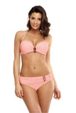 Elegant Two-Piece Swimsuit with Stylish Jewelry Accents