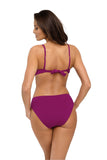 Cuban-Inspired One-Piece Monokini Swimsuit with Push-Up Cups