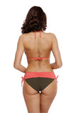 Elegant Push-Up Two-Piece Swimsuit with Decorative Ties