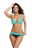Elegant Two-Piece Push-Up Swimsuit in Summer Colors