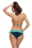 Elegant Two-Piece Push-Up Swimsuit in Summer Colors