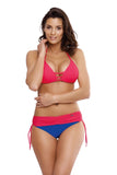 Elegant Two-Piece Push-Up Swimsuit in Summer Colors