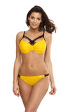 Colorful Push-Up Swimsuit with Adjustable Straps and Side Ties