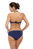 Elegant Two-Piece Swimsuit with Jewelry Accents