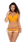 Sensual Three-Piece Swimsuit Set with Lingerie Style Bra
