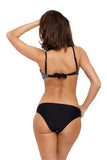 Turquoise Two-Piece Swimsuit with Removable Bardot Bra