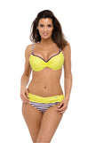 Chic Two-Piece Swimsuit with Push-Up Bra & Brazilian Cut