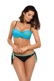 Colorful Push-Up Swimsuit with Adjustable Straps and Midi Cut
