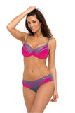 Charming Two-Piece Butterfly Print Swimsuit