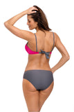 Charming Two-Piece Butterfly Print Swimsuit