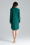 Shirt Dress with Tie Waist and Decorative Springs