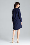 Shirt Dress with Tie Waist & Decorative Springs