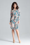Shirt Dress with Waist Tie and Decorative Springs