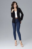 Elegant Long-Sleeved Jacket with No Fastening