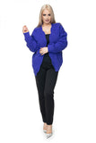 Unique Pattern Long Sleeve Cardigan in Soft Yarn