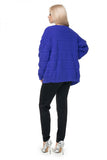 Unique Pattern Long Sleeve Cardigan in Soft Yarn