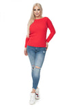 Classic Striped Boat Neck Sweater in Soft Yarn