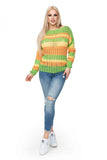 Short pullover with openwork weave