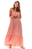 Flattering Loose Oversized Summer Dress with Flounce