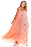Flattering Loose Oversized Summer Dress with Flounce