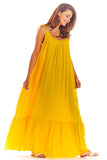 Flattering Loose Summer Dress with Back Neckline