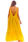 Flattering Loose Summer Dress with Back Neckline