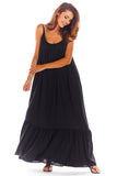 Flattering Loose Summer Dress with Flouncy Hem