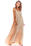 Flattering Loose Summer Dress with Flounce Hem
