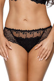 Delicate Floral Lace and Smooth Fabric Feminine Panties