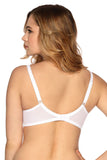 Elegant Half Padded Bra with Lace and Decorative Straps