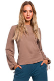 Basic Blouse with Original Widened Sleeves