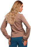 Basic Blouse with Original Widened Sleeves