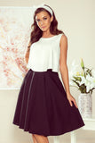 Flared Black Midi Skirt with Pockets for Effortless Style