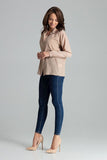 Button-Up Long Sleeve Shirt with Front Pocket