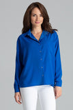 Button-Up Long Sleeve Shirt with Front Pocket