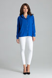 Button-Up Long Sleeve Shirt with Front Pocket