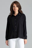 Simple Button-Up Long Sleeve Shirt with Pocket