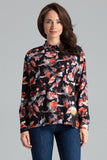 Simple Button-Up Long Sleeve Shirt with Front Pocket
