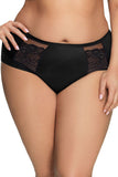 Elegant Black Lace-Trimmed Transparent Panties