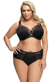 Elegant Black Lace-Trimmed Transparent Panties