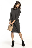 Cozy Turtleneck Loose-Fitting Knit Dress for Everyday Wear