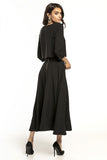 Waist-Length Blouse with 3/4 Sleeves and Round Neckline