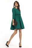 Lovely Yoke Dress with 3/4 Sleeves and Frill Detail