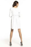 Lovely Yoke Dress with 3/4 Sleeves and Frill Detail
