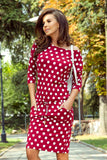 Women's Front Tie Sports Dress with Pockets & 3/4 Sleeves