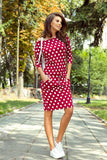 Women's Front Tie Sports Dress with Pockets & 3/4 Sleeves