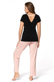 Lovely Iris Two-Piece Pajamas with Dotted Blouse & Pants
