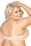 Elegant Mesh-Embroidered Bra with Adjustable Straps